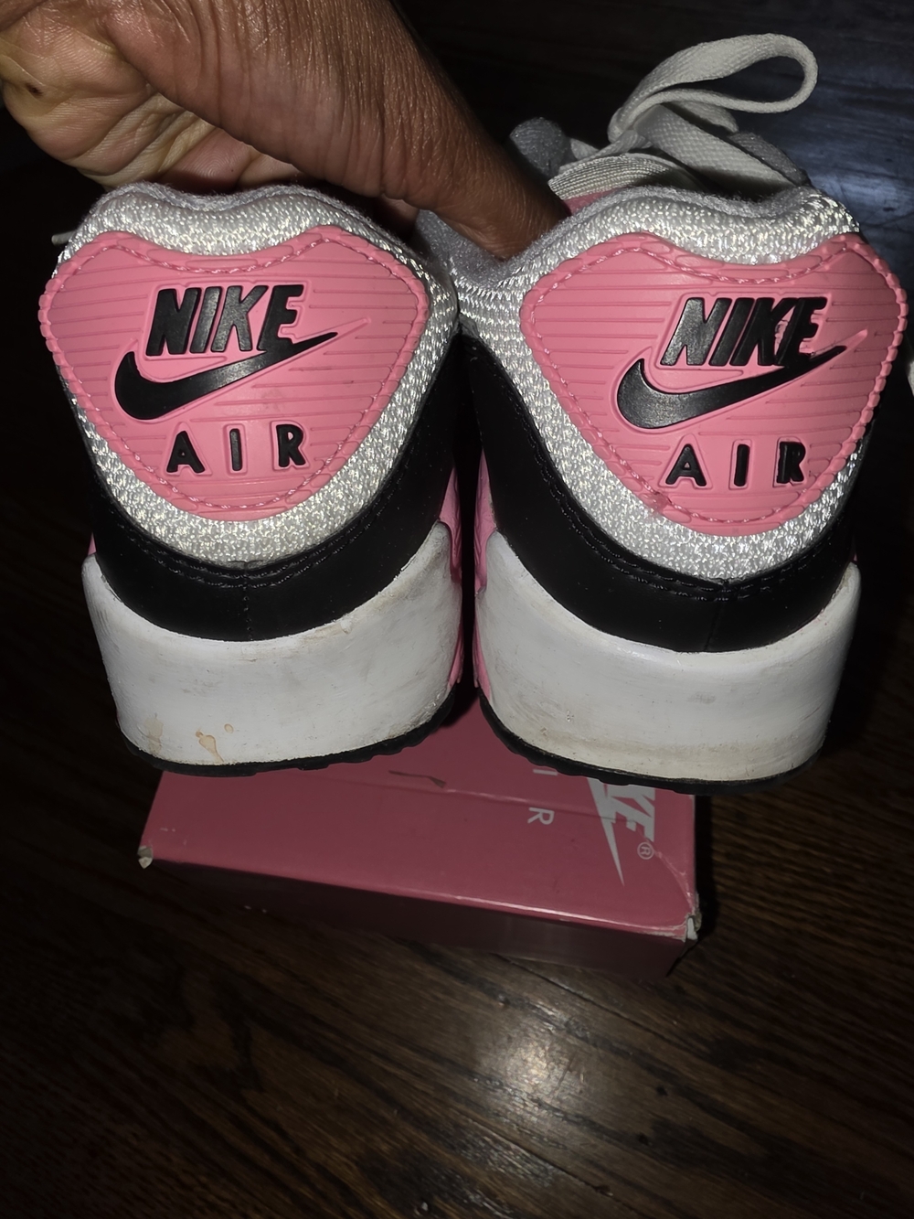 Nike Women’s Gray, Pink & Black Air-Style Sneakers - Picture 8 of 11